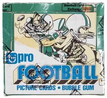 1978 Topps Football Unopened Cello Box (24 Packs) - BBCE Certified